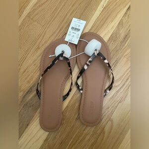 Jcrew Easy summer flip flops - Tortoise Shell